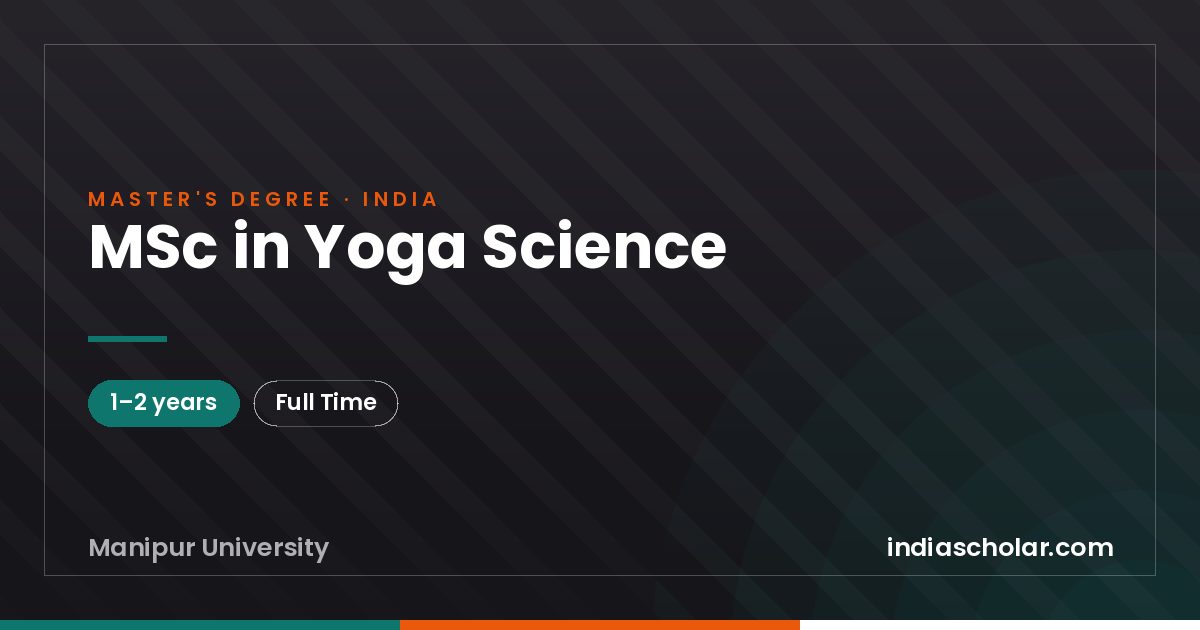 MSc in Yoga Science
