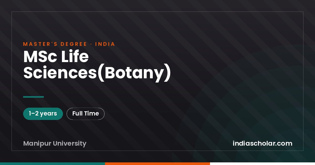 MSc Life Sciences(Botany)