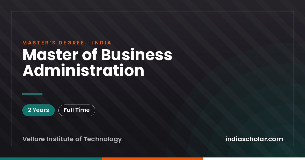 Master of Business Administration