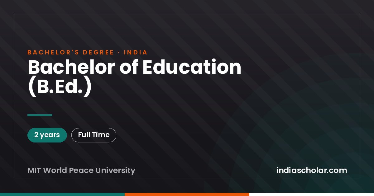 Bachelor of Education (B.Ed.)