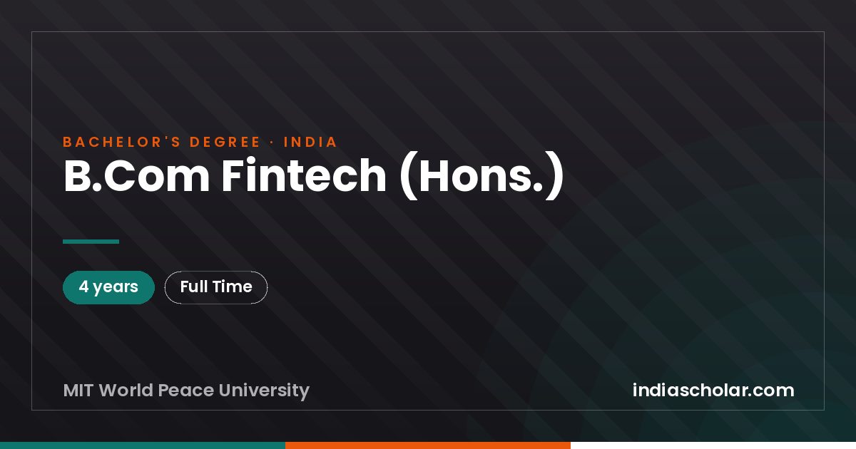 B.Com Fintech (Hons.)