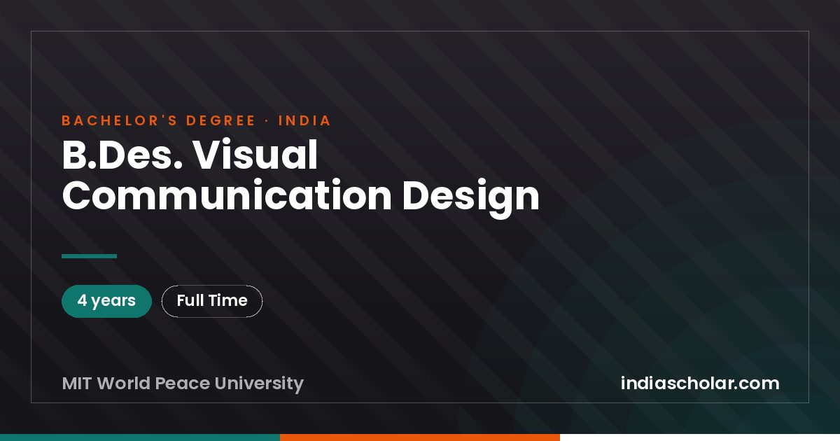 B.Des. Visual Communication Design