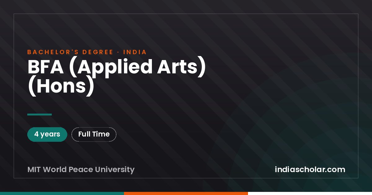 BFA (Applied Arts) (Hons)