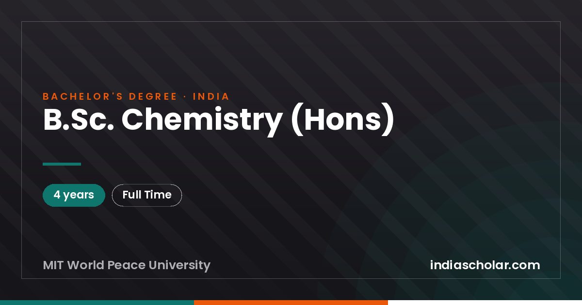 B.Sc. Chemistry (Hons)