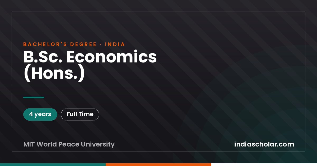 B.Sc. Economics (Hons.)