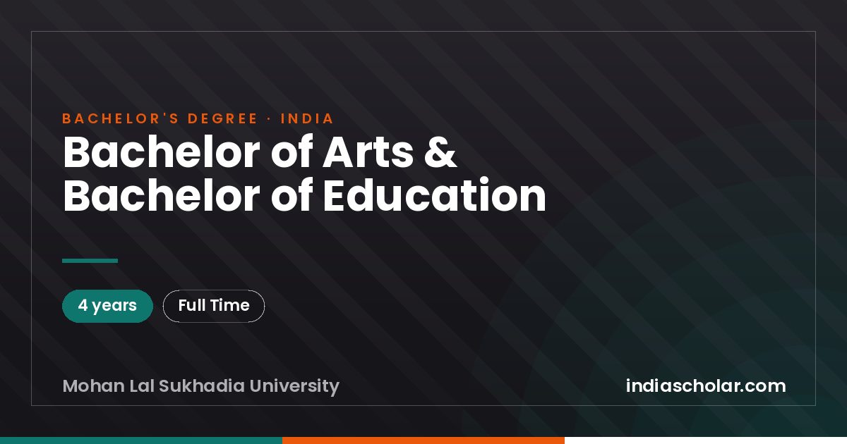 Bachelor of Arts & Bachelor of Education