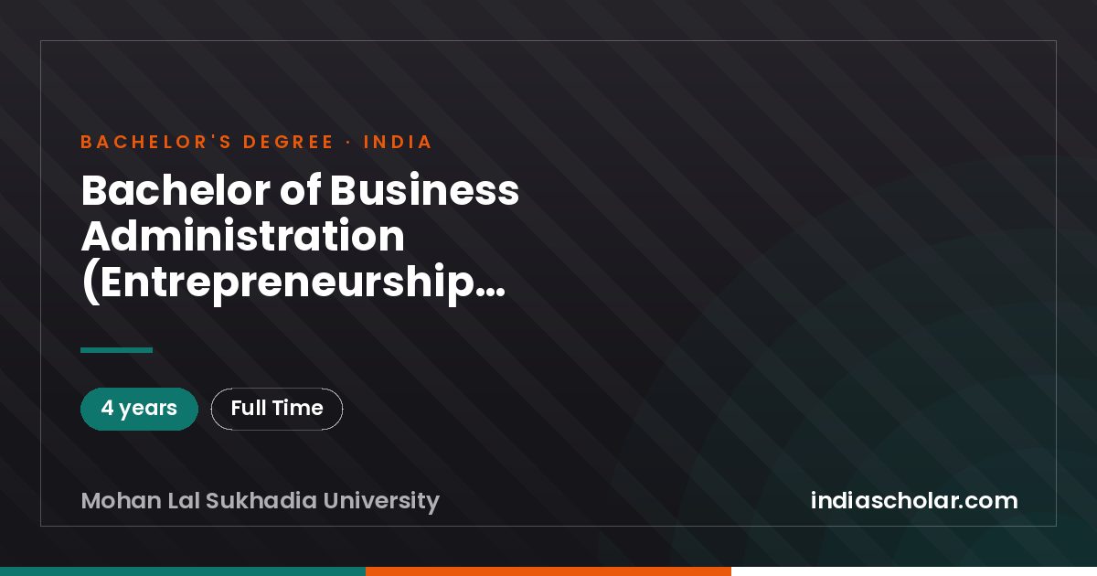 Bachelor of Business Administration (Entrepreneurship Development)-Semester