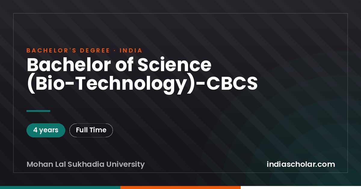 Bachelor of Science (Bio-Technology)-CBCS