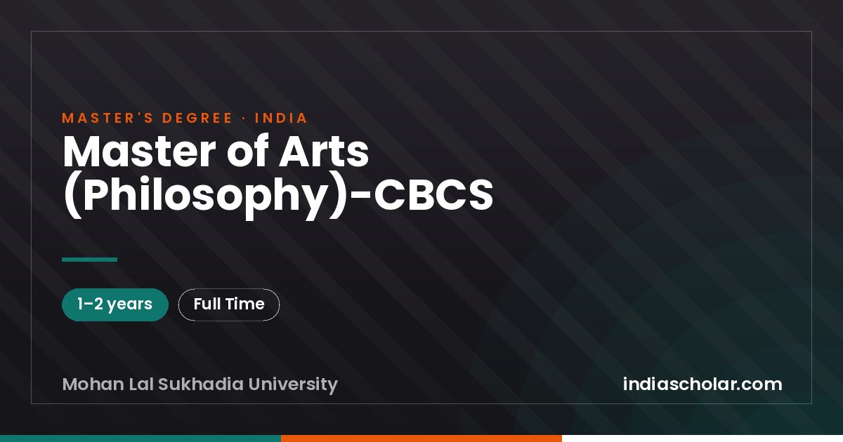 Master of Arts (Philosophy)-CBCS