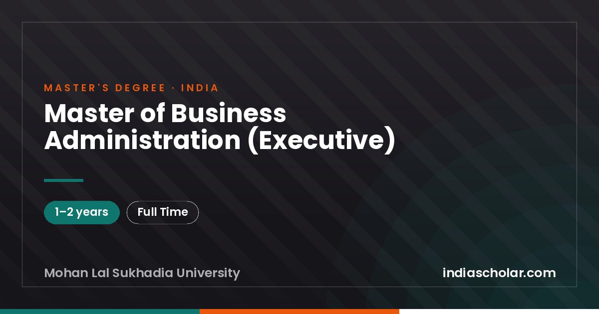 Master of Business Administration (Executive)
