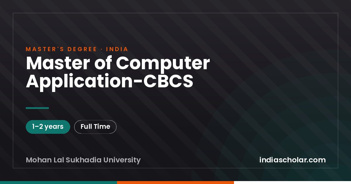 Master of Computer Application-CBCS