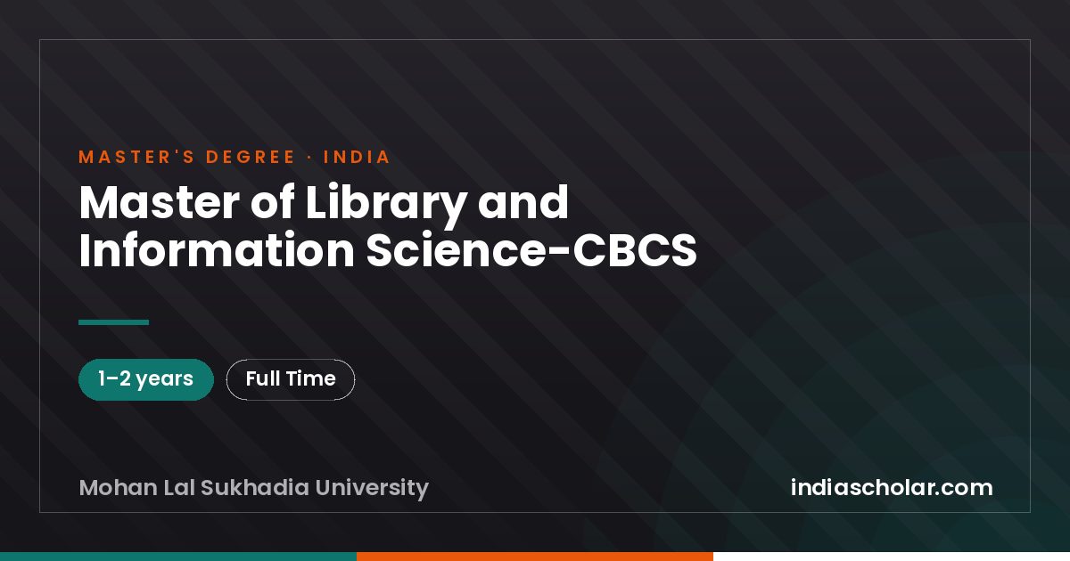 Master of Library and Information Science-CBCS