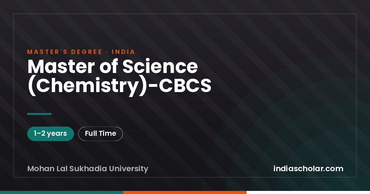 Master of Science (Chemistry)-CBCS