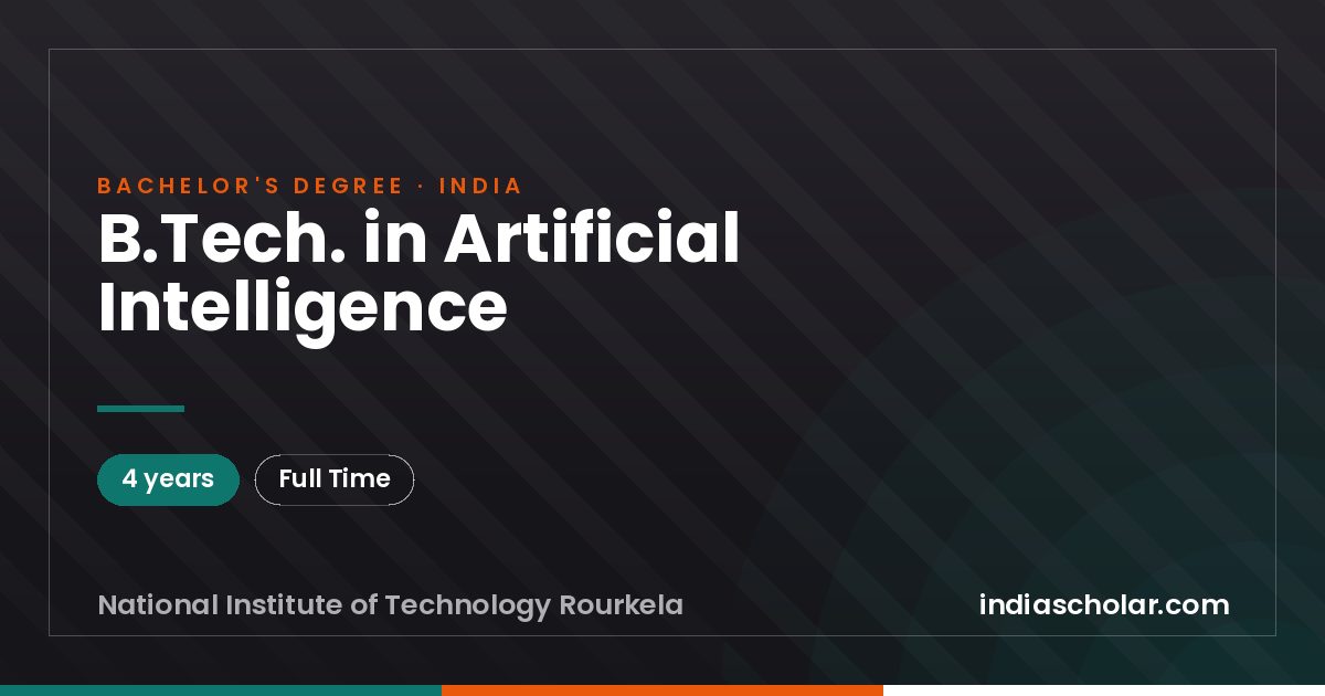 B.Tech. in Artificial Intelligence