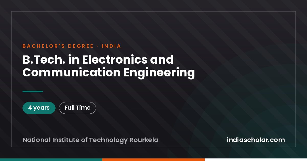 B.Tech. in Electronics and Communication Engineering