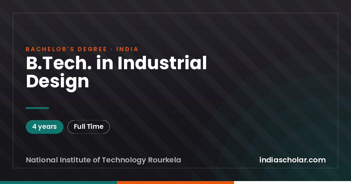 B.Tech. in Industrial Design