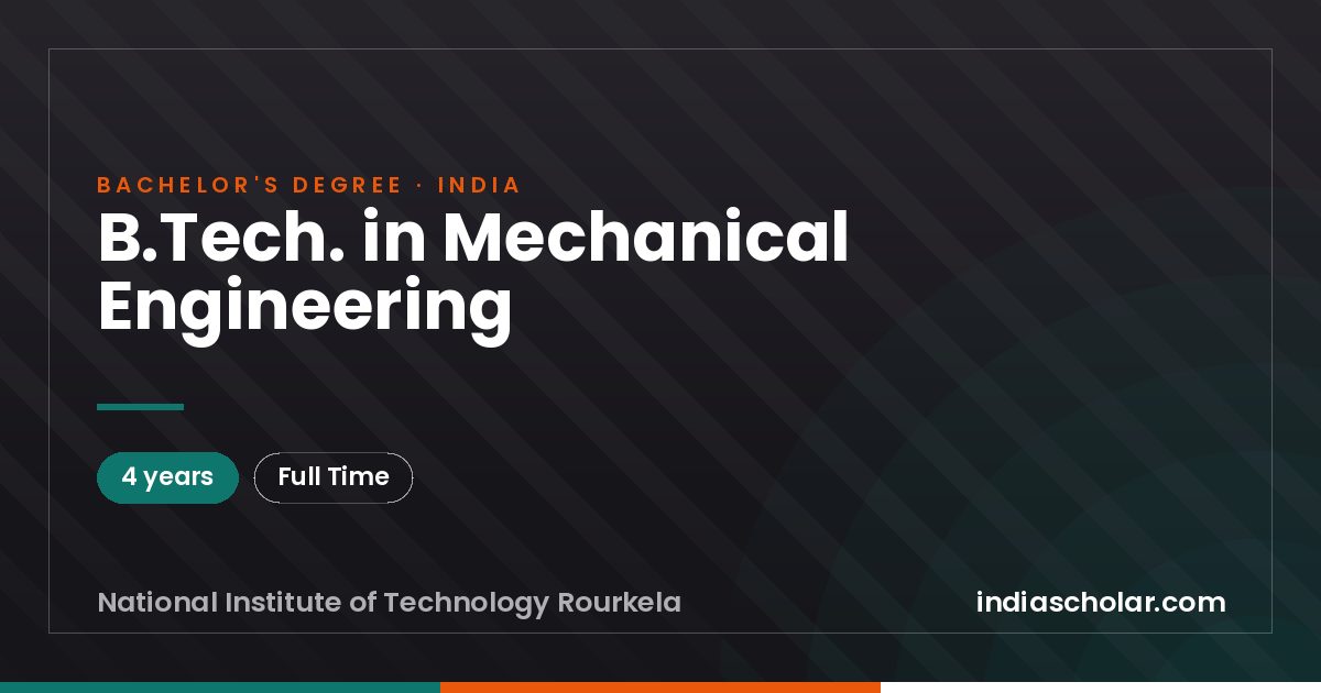 B.Tech. in Mechanical Engineering