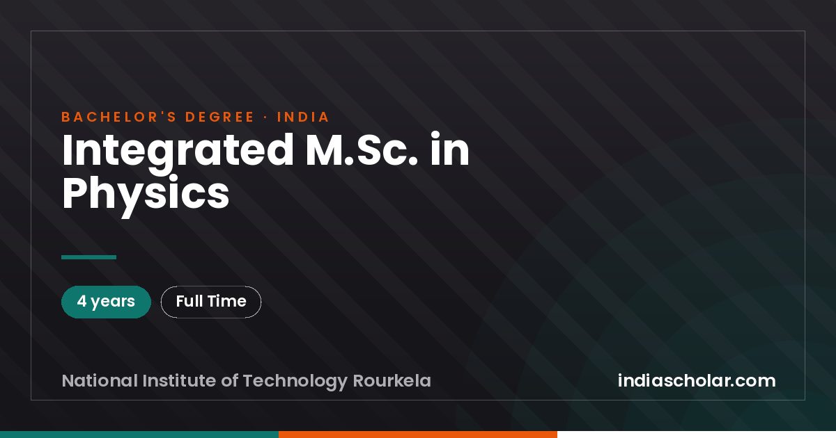 Integrated M.Sc. in Physics
