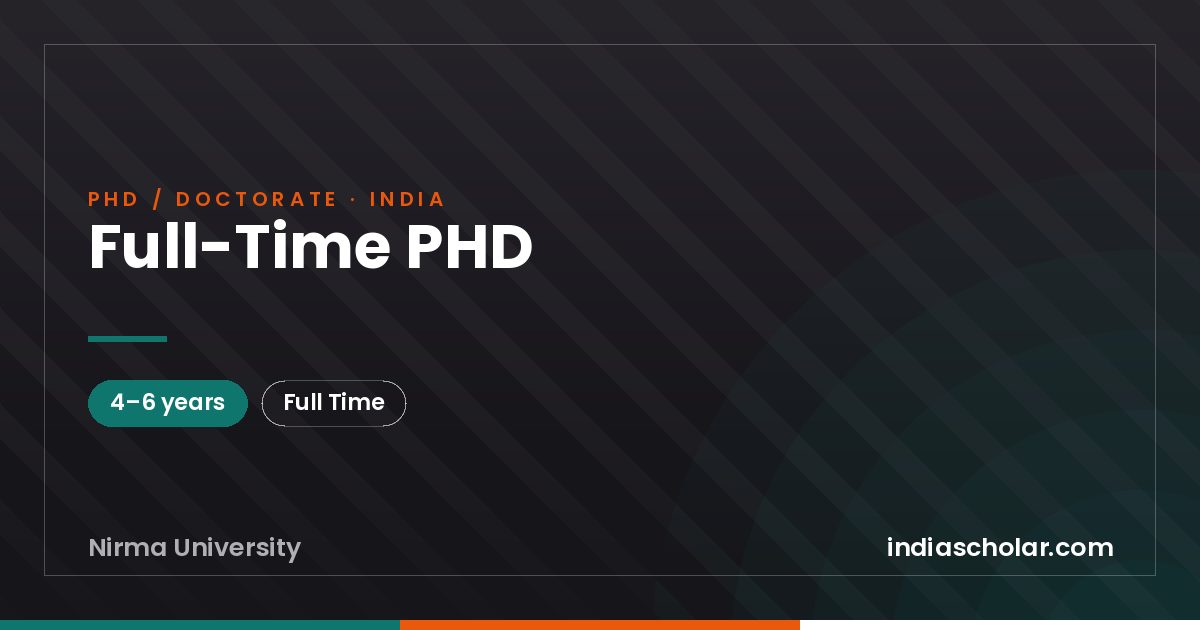 Full-Time PHD