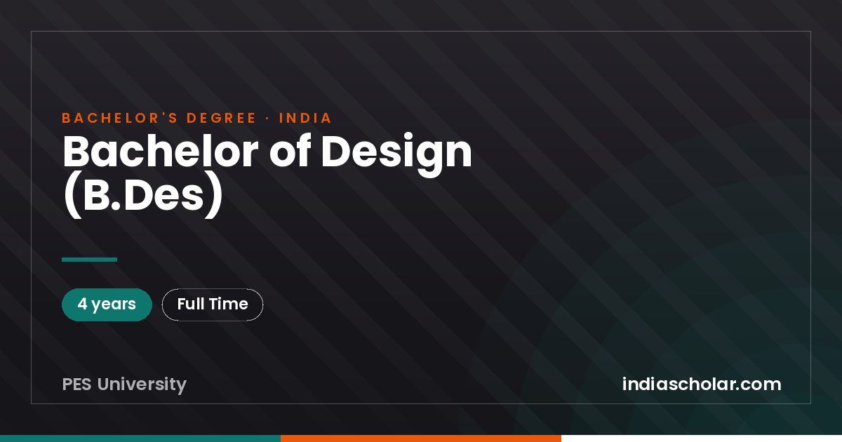 Bachelor of Design (B.Des)