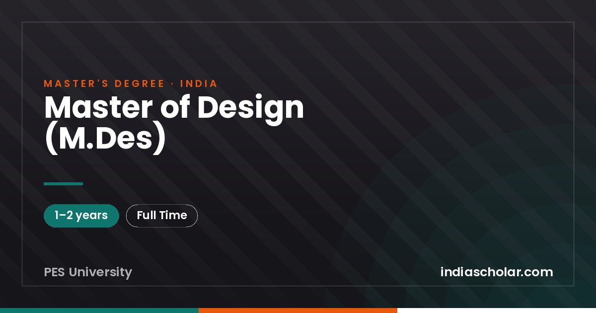 Master of Design (M.Des)