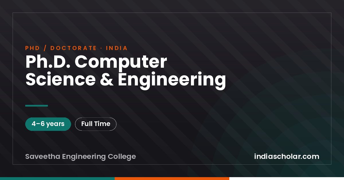 Ph.D. Computer Science & Engineering