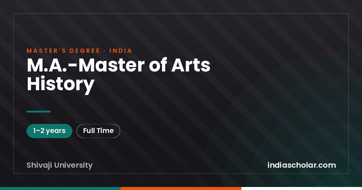 M.A.-Master of Arts History