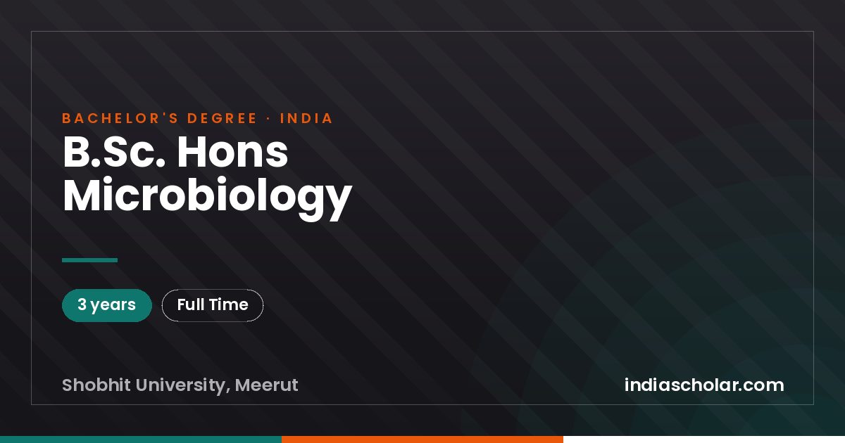 B.Sc. Hons Microbiology