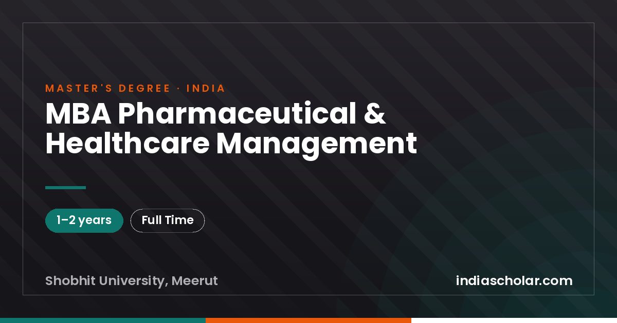 MBA Pharmaceutical & Healthcare Management