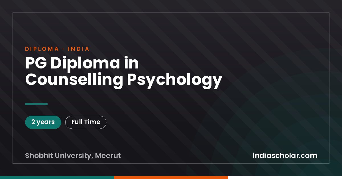 PG Diploma in Counselling Psychology