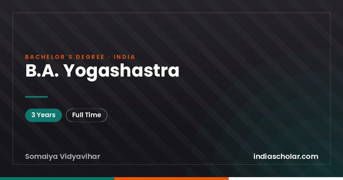 B.A. Yogashastra