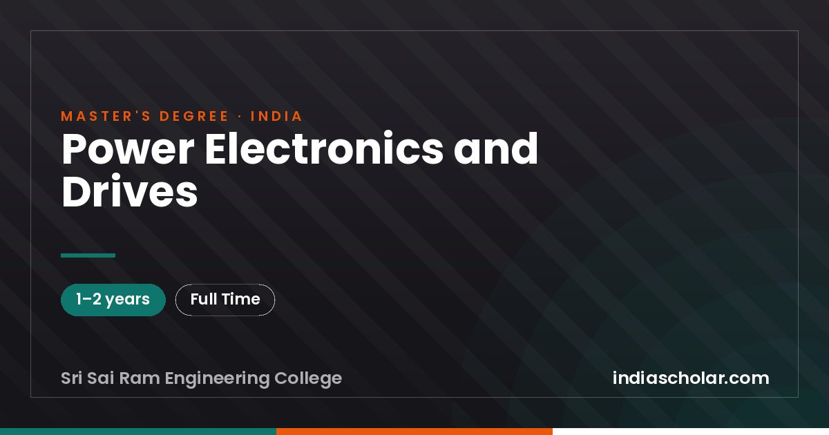 Power Electronics and Drives