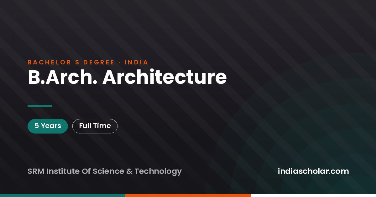 B.Arch. Architecture