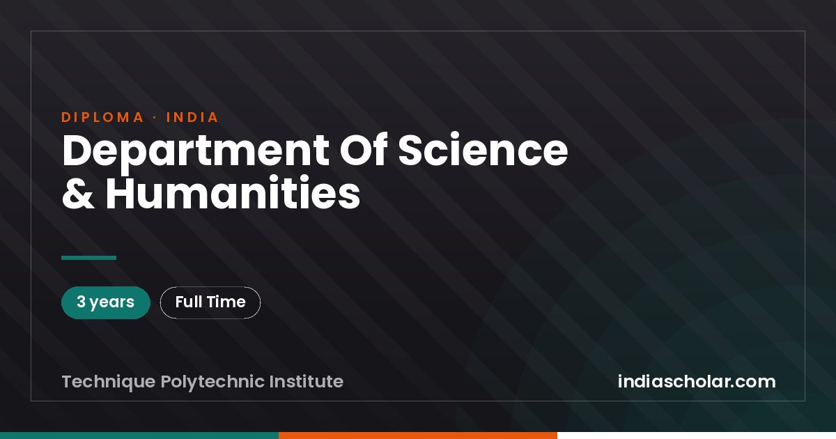 Department Of Science & Humanities