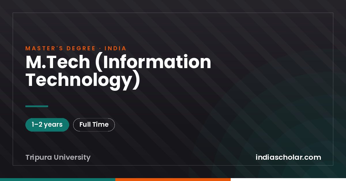 M.Tech (Information Technology)