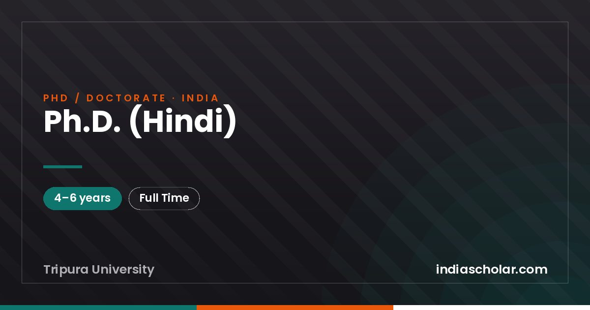 Ph.D. (Hindi)