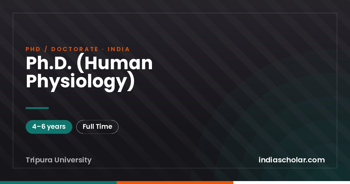 Ph.D. (Human Physiology)