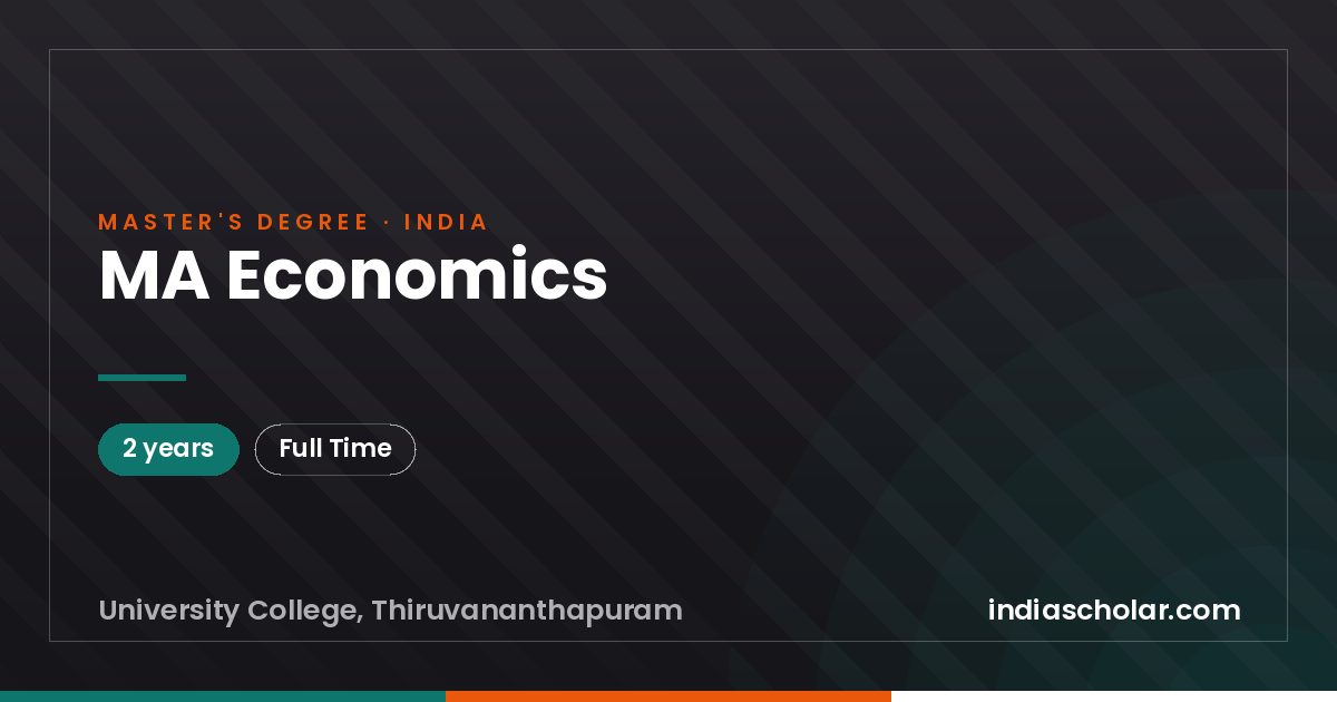MA Economics