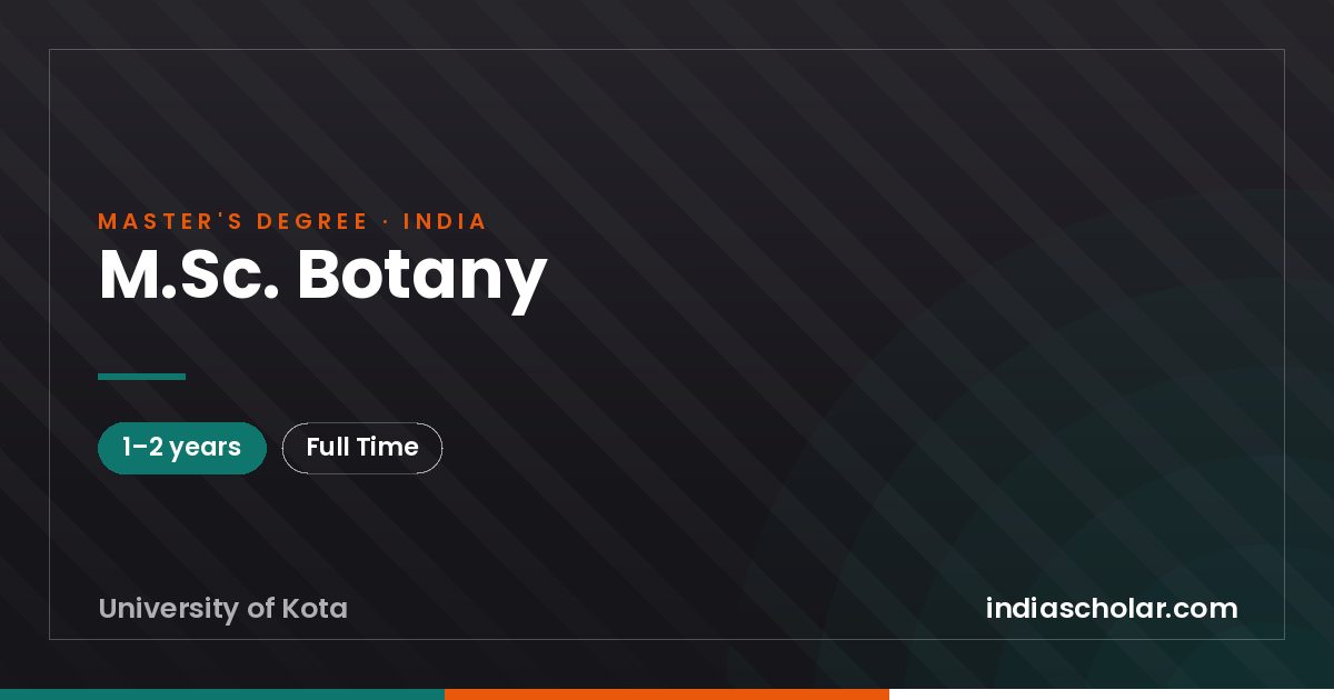 M.Sc. Botany