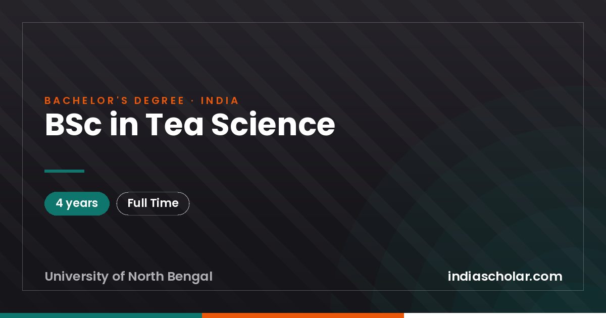 BSc in Tea Science