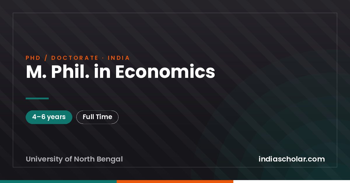 M. Phil. in Economics