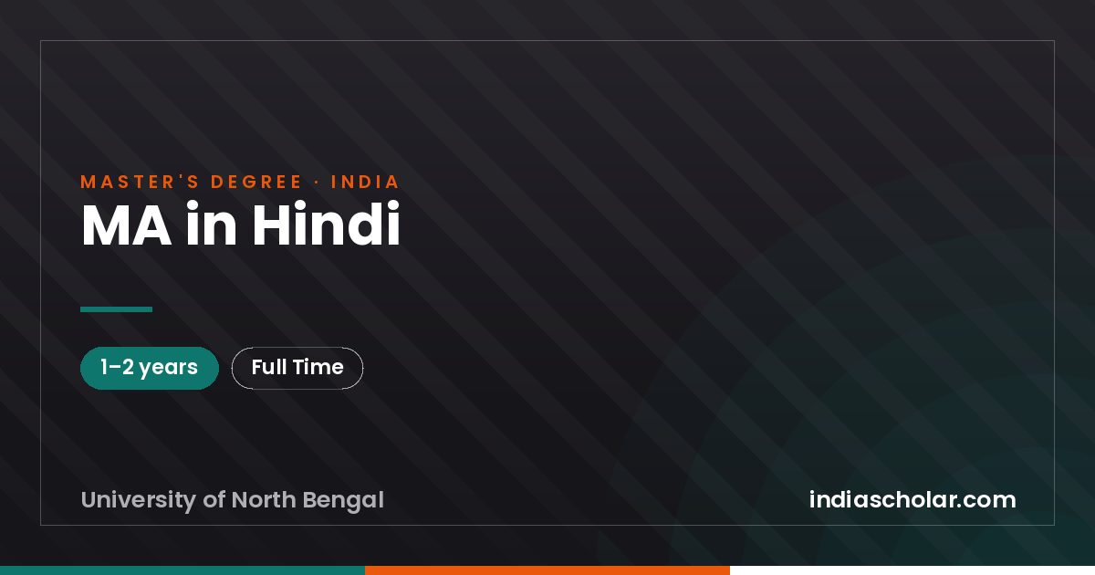 MA in Hindi