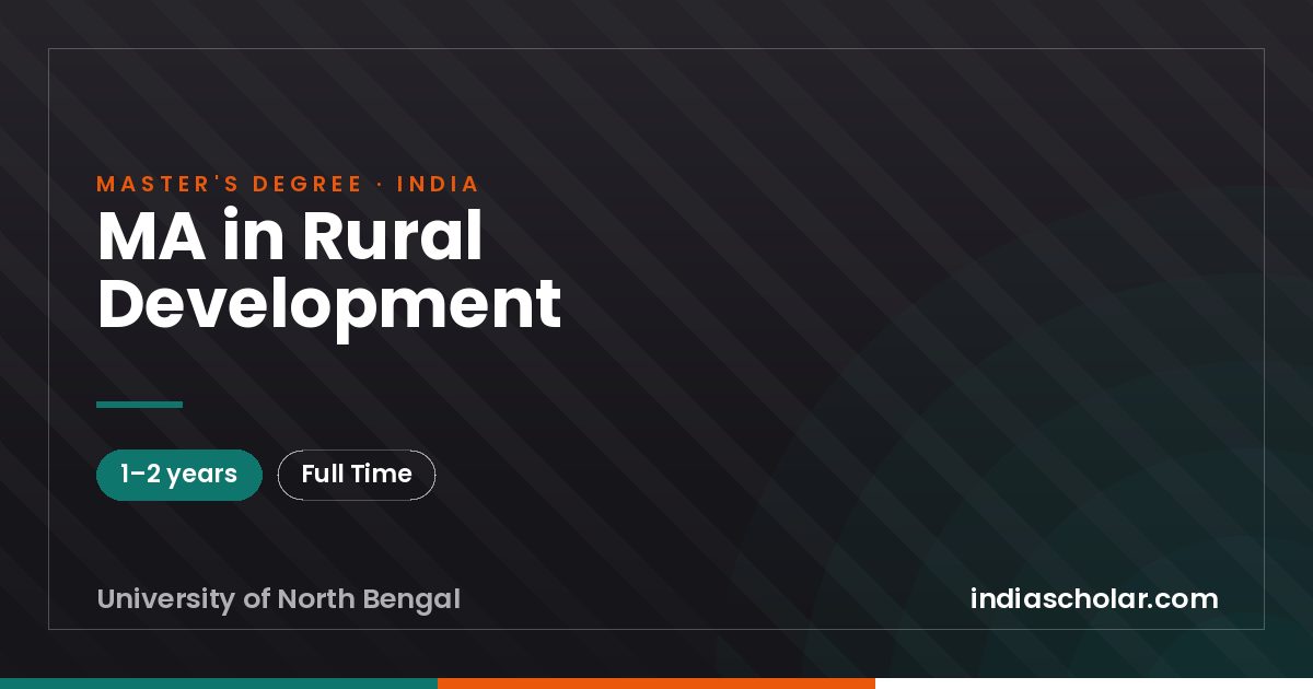 MA in Rural Development