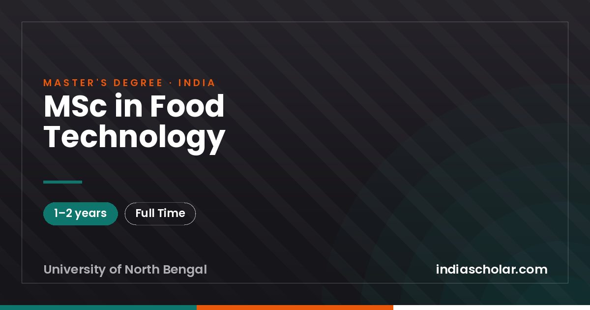 MSc in Food Technology