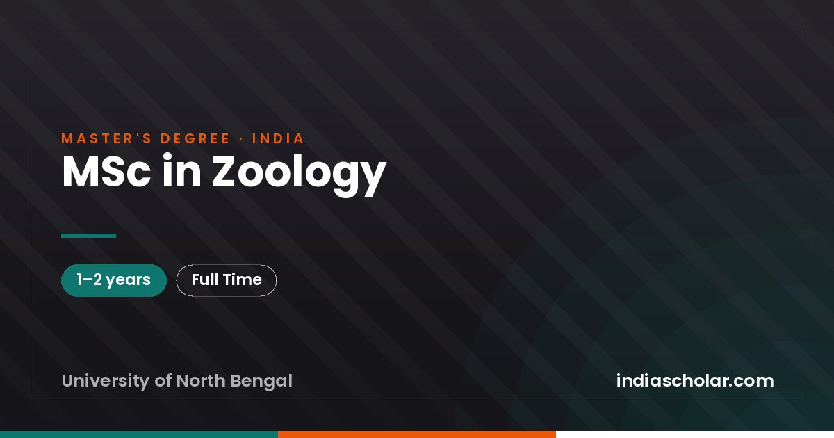 MSc in Zoology