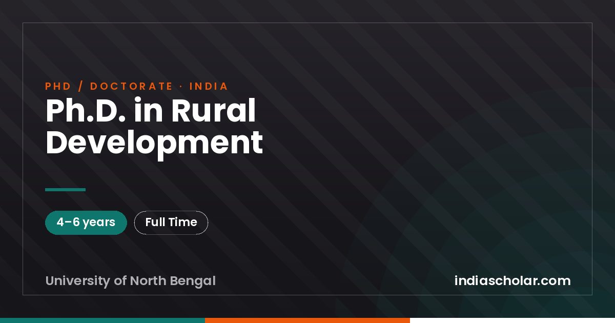 Ph.D. in Rural Development