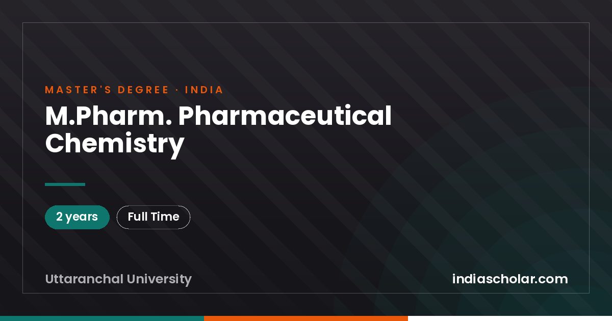 M.Pharm. Pharmaceutical Chemistry