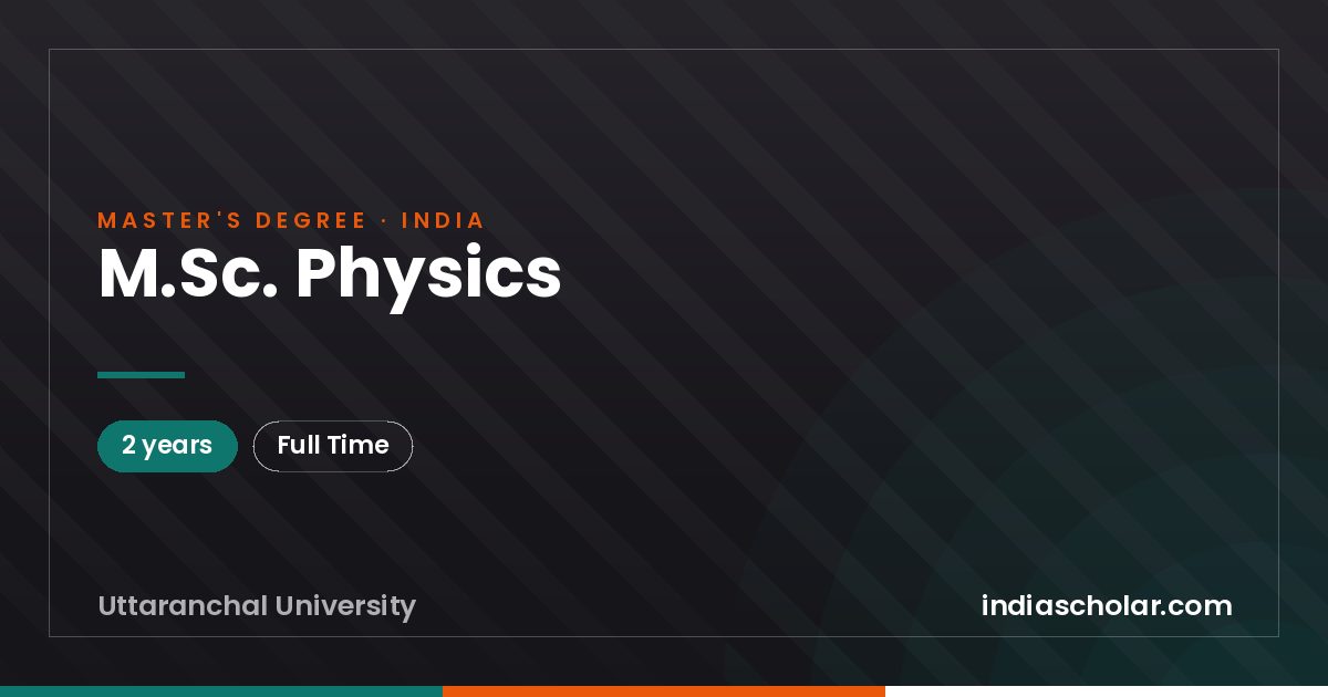 M.Sc. Physics