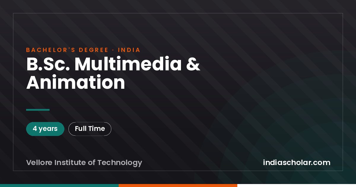 B.Sc. Multimedia & Animation
