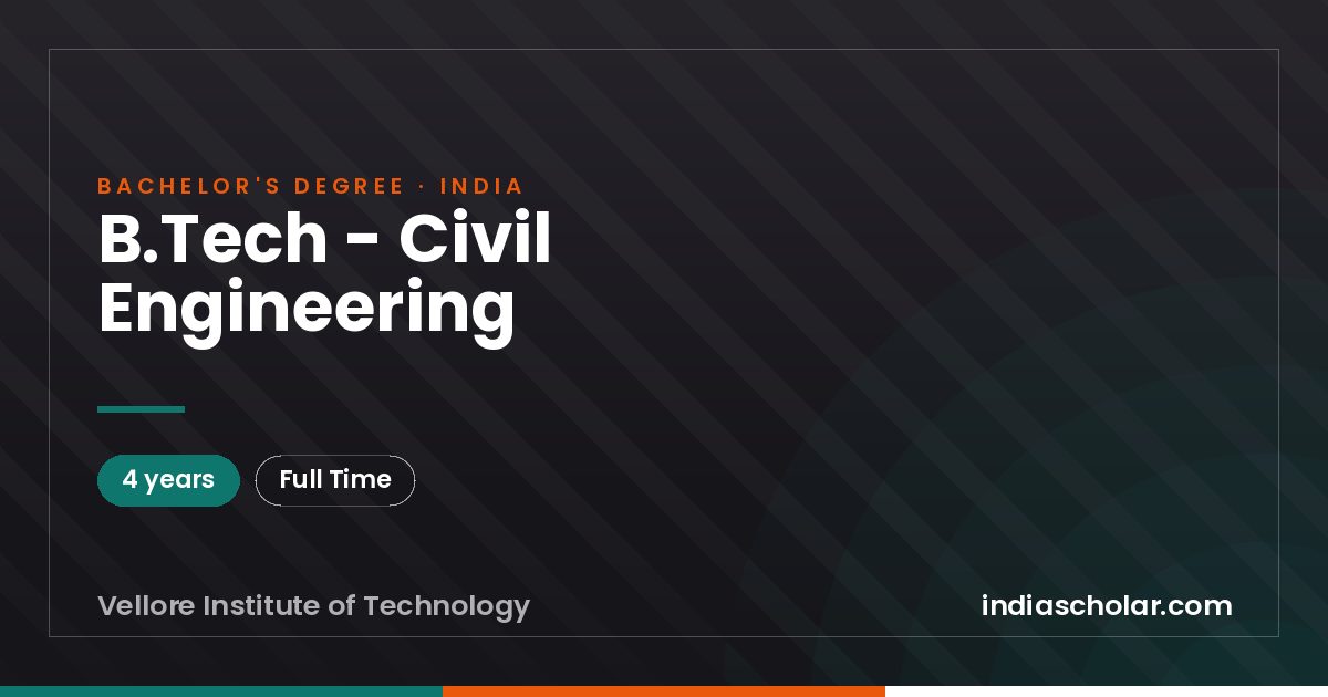 B.Tech - Civil Engineering